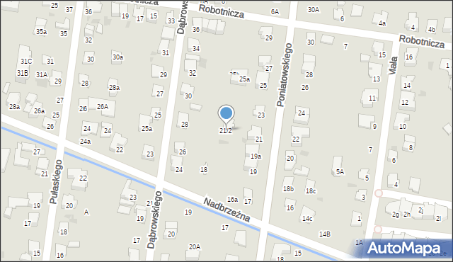Ożarów Mazowiecki, Księcia Józefa Poniatowskiego, 21/2, mapa Ożarów Mazowiecki