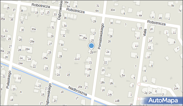 Ożarów Mazowiecki, Księcia Józefa Poniatowskiego, 23, mapa Ożarów Mazowiecki