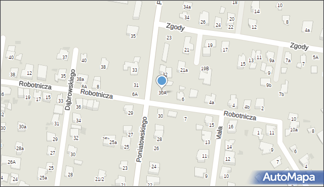 Ożarów Mazowiecki, Księcia Józefa Poniatowskiego, 30A, mapa Ożarów Mazowiecki