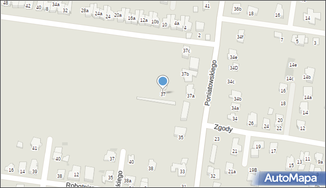 Ożarów Mazowiecki, Księcia Józefa Poniatowskiego, 37, mapa Ożarów Mazowiecki