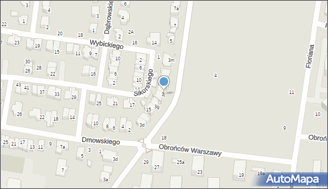 Ożarów Mazowiecki, Księcia Józefa Poniatowskiego, 3j, mapa Ożarów Mazowiecki