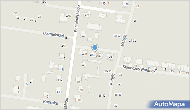 Ożarów Mazowiecki, Księcia Józefa Poniatowskiego, 40D, mapa Ożarów Mazowiecki