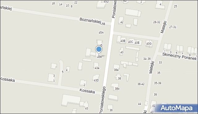 Ożarów Mazowiecki, Księcia Józefa Poniatowskiego, 43b, mapa Ożarów Mazowiecki