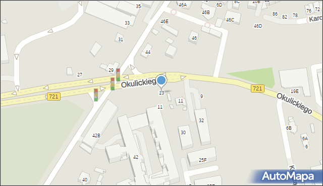 Piaseczno, Książąt Mazowieckich, 13, mapa Piaseczno