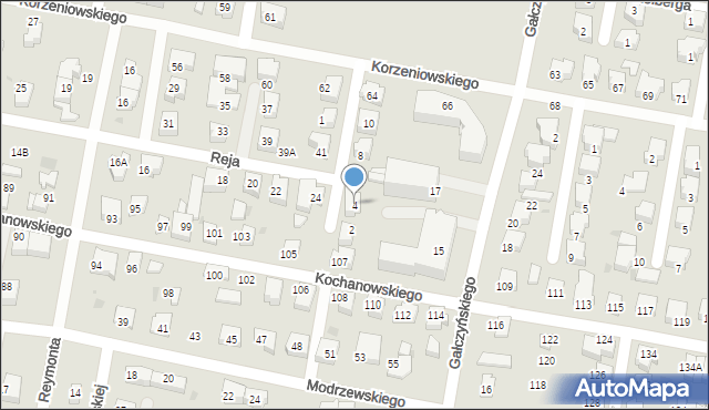 Pruszcz Gdański, Księcia Józefa Poniatowskiego, 4, mapa Pruszcz Gdański