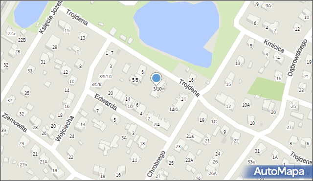 Pruszków, Księcia Trojdena, 3/9, mapa Pruszków