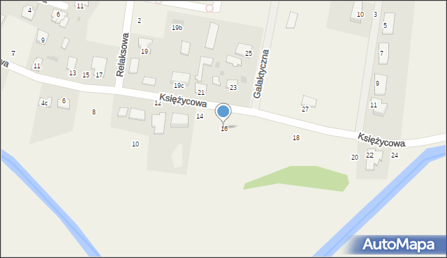 Przyłęki, Księżycowa, 16, mapa Przyłęki