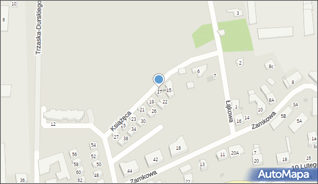 Puck, Książęca, 17, mapa Puck
