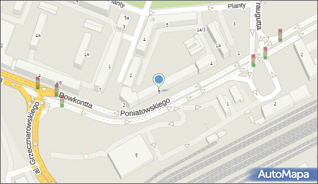 Radom, Księcia Józefa Poniatowskiego, 6, mapa Radomia