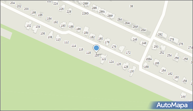 Radzionków, Księżogórska, 120, mapa Radzionków