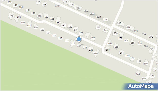 Radzionków, Księżogórska, 124, mapa Radzionków