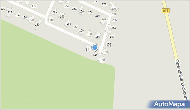 Radzionków, Księżogórska, 146, mapa Radzionków