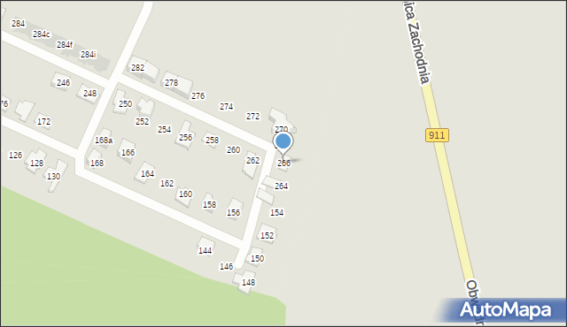 Radzionków, Księżogórska, 266, mapa Radzionków