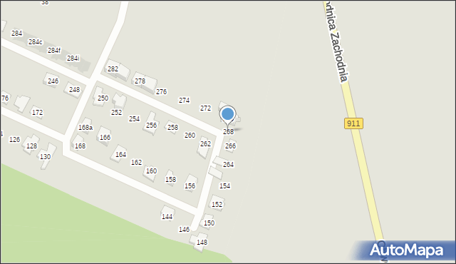 Radzionków, Księżogórska, 268, mapa Radzionków