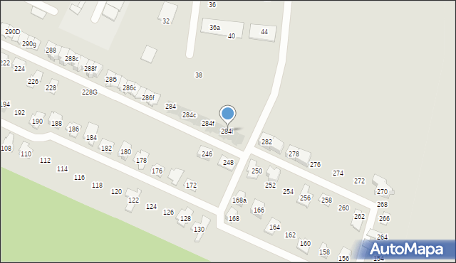 Radzionków, Księżogórska, 284i, mapa Radzionków