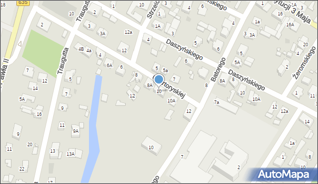 Radzymin, Księżnej Czartoryskiej Eleonory, 10, mapa Radzymin