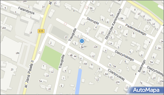 Radzymin, Księżnej Czartoryskiej Eleonory, 3A, mapa Radzymin