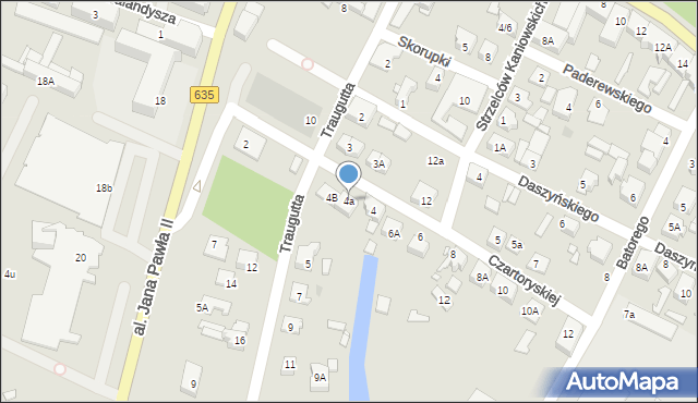 Radzymin, Księżnej Czartoryskiej Eleonory, 4a, mapa Radzymin