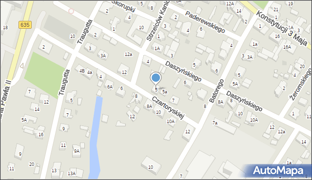 Radzymin, Księżnej Czartoryskiej Eleonory, 5, mapa Radzymin