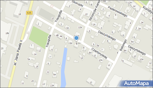 Radzymin, Księżnej Czartoryskiej Eleonory, 6, mapa Radzymin