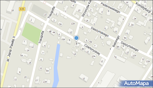 Radzymin, Księżnej Czartoryskiej Eleonory, 8, mapa Radzymin