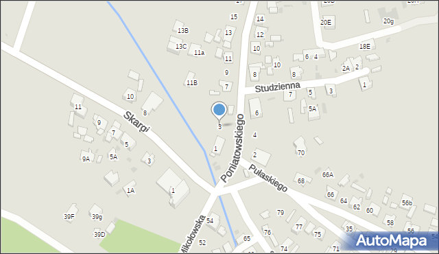 Ruda Śląska, Księcia Józefa Poniatowskiego, 3, mapa Rudy Śląskiej