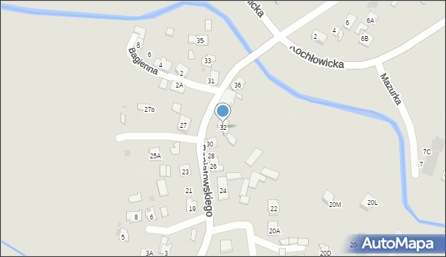 Ruda Śląska, Księcia Józefa Poniatowskiego, 32, mapa Rudy Śląskiej