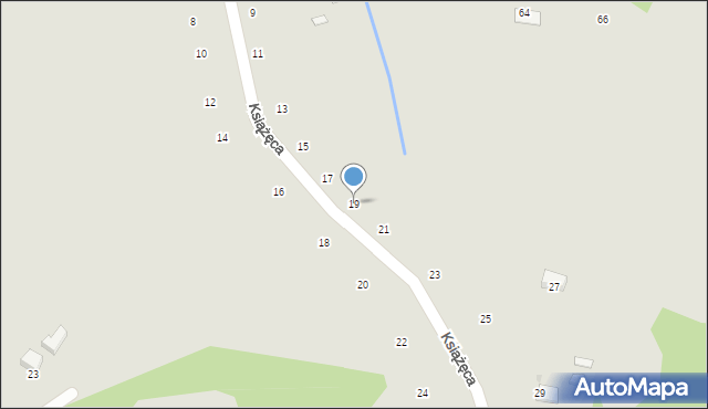 Ryglice, Książęca, 19, mapa Ryglice
