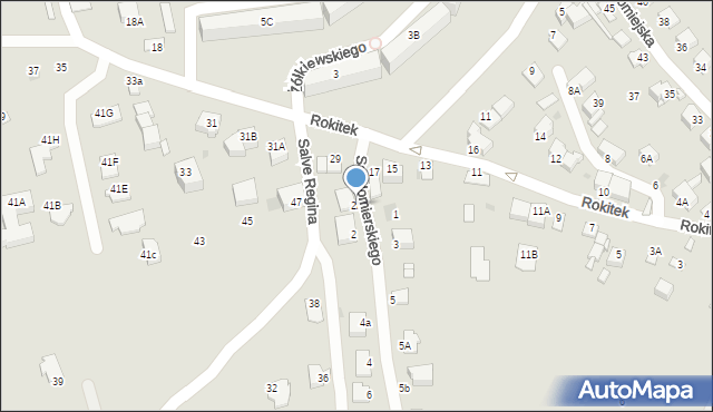 Sandomierz, Księcia Sandomierskiego Henryka, 2A, mapa Sandomierza