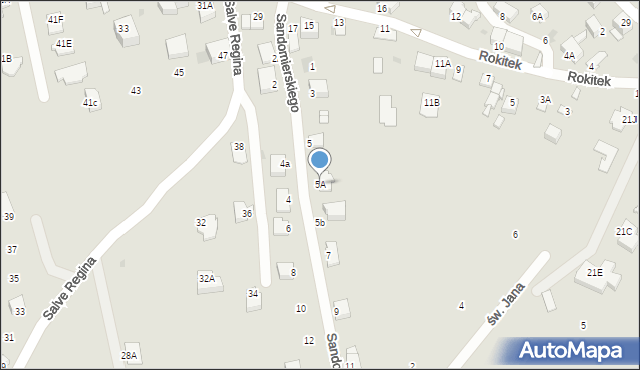 Sandomierz, Księcia Sandomierskiego Henryka, 5A, mapa Sandomierza