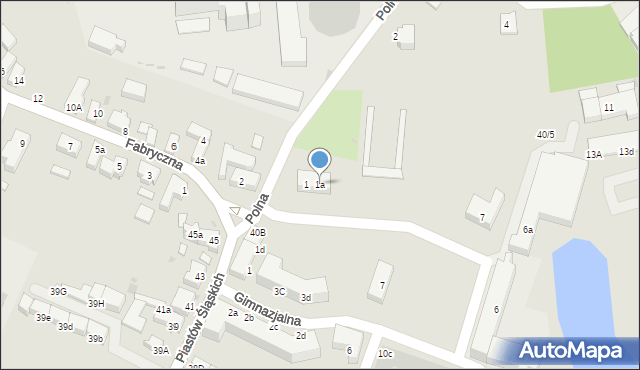 Siechnice, Księżnej Anny z Przemyślidów, 1a, mapa Siechnice