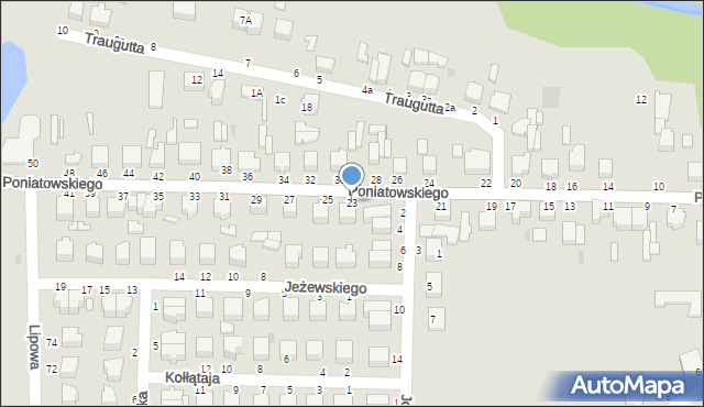 Skierniewice, Księcia Józefa Poniatowskiego, 23, mapa Skierniewic