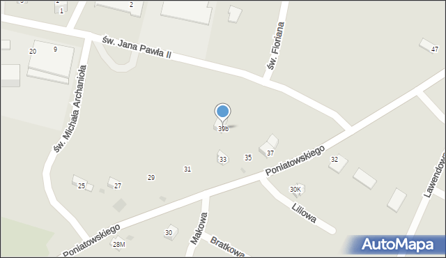 Słomniki, Księcia Józefa Poniatowskiego, 39b, mapa Słomniki