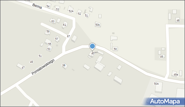 Słomniki, Księcia Józefa Poniatowskiego, 40, mapa Słomniki