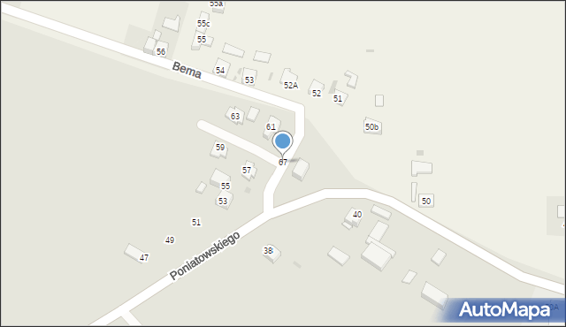 Słomniki, Księcia Józefa Poniatowskiego, 67, mapa Słomniki