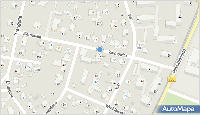 Sochaczew, Księcia Ziemowita, 10, mapa Sochaczew