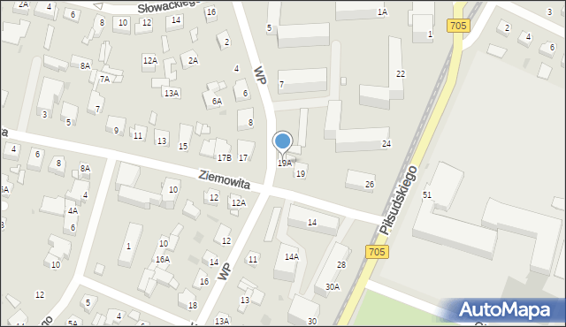 Sochaczew, Księcia Ziemowita, 19A, mapa Sochaczew