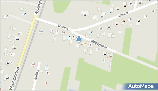 Sochaczew, Księżycowa, 4, mapa Sochaczew