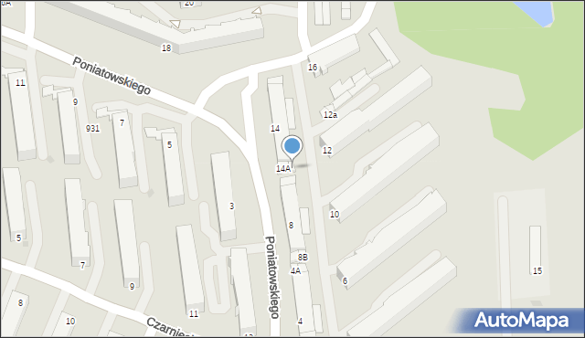 Stalowa Wola, Księcia Józefa Poniatowskiego, 14B, mapa Stalowa Wola