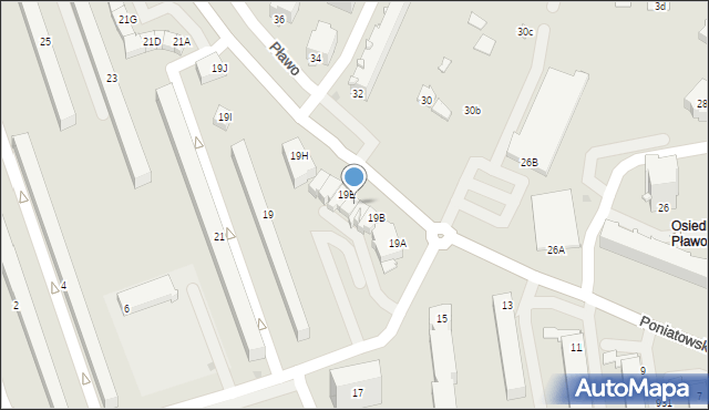 Stalowa Wola, Księcia Józefa Poniatowskiego, 19D, mapa Stalowa Wola