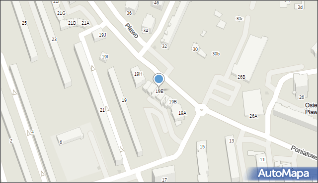 Stalowa Wola, Księcia Józefa Poniatowskiego, 19E, mapa Stalowa Wola