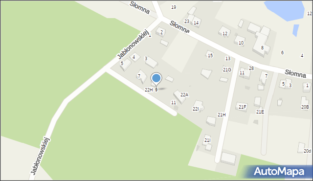 Sulmin, Księżnej Jabłonowskiej Anny, 9, mapa Sulmin