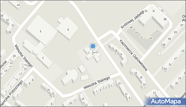 Świebodzice, Księcia Bolka, 17, mapa Świebodzice