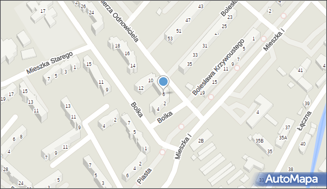 Świebodzice, Księcia Bolka, 6, mapa Świebodzice