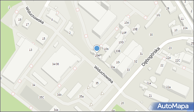 Szczecin, Księcia Ziemowita, 10A, mapa Szczecina