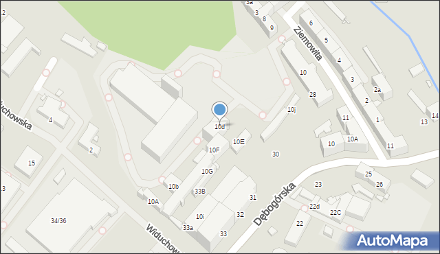 Szczecin, Księcia Ziemowita, 10d, mapa Szczecina