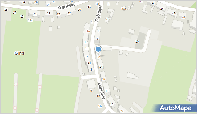 Szczecin, Księżnej Dąbrówki, 12, mapa Szczecina