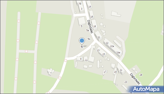 Szczecin, Księżnej Dąbrówki, 5c, mapa Szczecina