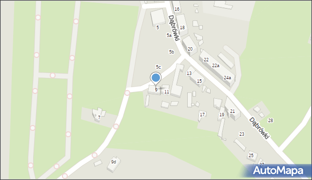 Szczecin, Księżnej Dąbrówki, 9, mapa Szczecina