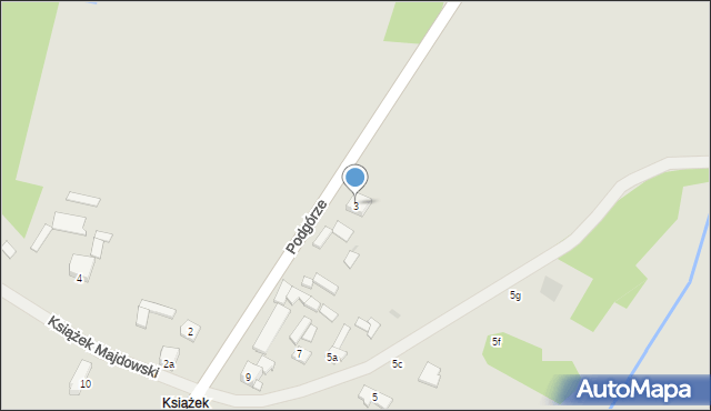 Szydłowiec, Książek Majdowski, 3, mapa Szydłowiec